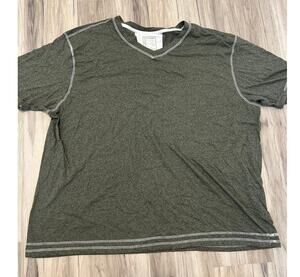 Colours Alexander Julian Shirt Mens 4X Short Sleeve T-Shirt V-Neck Green Soft